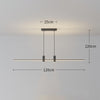 Minimalist one-word long strip chandelier