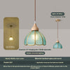 Wabi-sabi style bedroom bedside French glass restaurant small chandelier