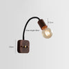 Retro rotatable bedside wall lamp