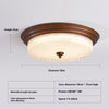 American retro bedroom ceiling lamp