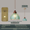 Wabi-sabi style bedroom bedside French glass restaurant small chandelier