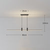 Minimalist one-word long strip chandelier