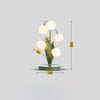 French flower table lamp