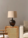 Bedroom Linen Shade Ceramic Table Lamp