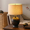 Bedroom Linen Shade Ceramic Table Lamp