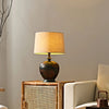 Bedroom Linen Shade Ceramic Table Lamp