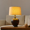 Bedroom Linen Shade Ceramic Table Lamp