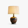 Bedroom Linen Shade Ceramic Table Lamp