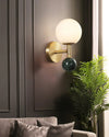 Bedroom bedside marble wall lamp