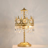 Bedroom crown crystal table lamp