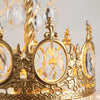 Bedroom crown crystal table lamp