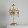 Bedroom crown crystal table lamp