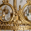 Bedroom crown crystal table lamp