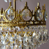 Bedroom crown crystal table lamp