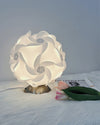 Bedroom spherical petal table lamp