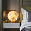 Bedroom spherical petal table lamp