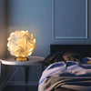 Bedroom spherical petal table lamp