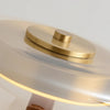 Bedroom wood glass creative table lamp