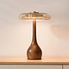Bedroom wood glass creative table lamp