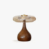 Bedroom wood glass creative table lamp