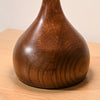 Bedroom wood glass creative table lamp