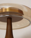 Bedroom wood glass creative table lamp
