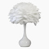 Bedroom bedside DIY decorative feather table lamp