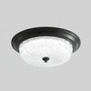 Retro bedroom petal glass ceiling lamp