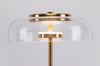 Blossi Table Lamp Modernism Golden Glass Shaded Table Lamp for Bedroom