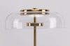 Blossi Table Lamp Modernism Golden Glass Shaded Table Lamp for Bedroom