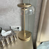 Blossi Table Lamp Modernism Golden Glass Shaded Table Lamp for Bedroom