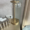 Blossi Table Lamp Modernism Golden Glass Shaded Table Lamp for Bedroom