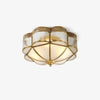 Brass glass ceiling light