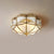 Brass glass ceiling light