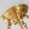 Brass Glass Bedroom Half Ceiling Light
