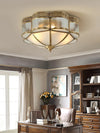 Brass glass ceiling light