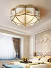 Brass glass ceiling light