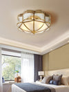 Brass glass ceiling light
