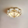 Brass glass ceiling light