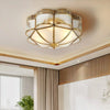 Brass glass ceiling light