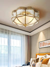Brass glass ceiling light
