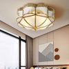 Brass glass ceiling light