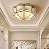 Brass glass ceiling light