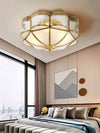 Brass glass ceiling light