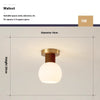 Cream style solid wood ceiling lamp