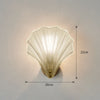 Brass Glass crystalShell Wall Light