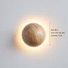 Solid wood bedroom bedside decorative wall lamp