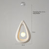 Wabi-sabi style water drop dining pendant lamp