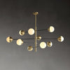 Nordic glass living room chandelier