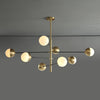 Nordic glass living room chandelier